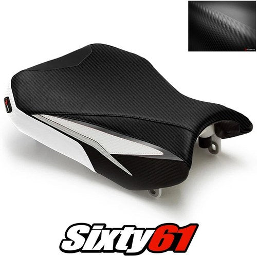 Suzuki Gsxr 600 Seat Cover 2011-2024 2025 2026 Luimoto Sport Black White Rider