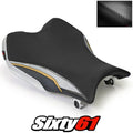 Suzuki Gsxr 1000 Seat Cover 2009-2016 Black Gold Silver Rider Luimoto