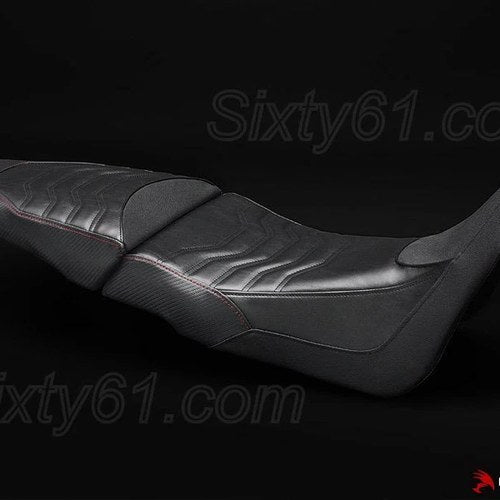 Honda Africa Twin Seat Covers 2016 2017 Black Red Stitch Front Rear Luimoto
