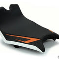 KTM RC8 RC8R Seat Cover 2008-2015 Black White Orange Carbon Fiber Look Luimoto
