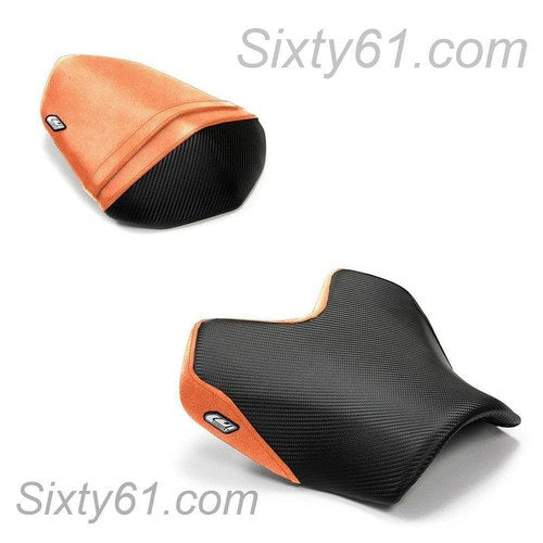 Kawasaki Z1000 Seat Covers 2007 2008 2009 Black Orange Rider Passenger Luimoto