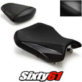 Suzuki Gsxr 600 750 Seat Covers 2011-2024 2025 2026 Luimoto Front Rear Black