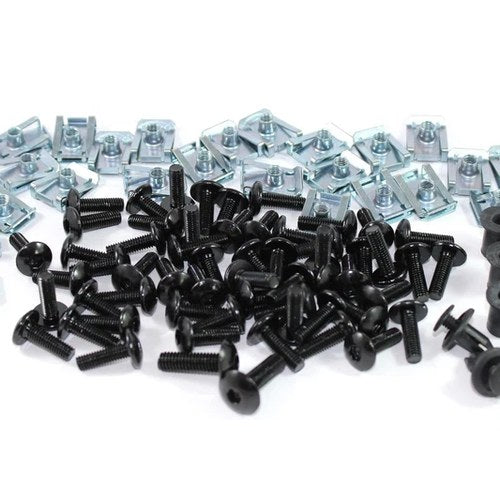 BMW S1000RR Fairing & Screen Black Aluminium Bolts Clips Kit 2009-2011 Gen 1