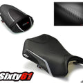 Kawasaki Ninja 250R EX250 Seat Covers 2008-2012 Black Gray Front Rear Luimoto