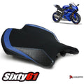 Yamaha R6 Seat Cover 2017-2023 2024 2025 Luimoto Black Blue Carbon Fiber Suede