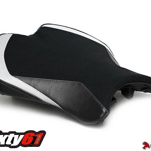 Yamaha R6 Seat Cover 2017-2023 2024 2025 Luimoto Black White Carbon Fiber Suede