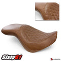 Triumph America Seat Cover 2011-2017 Luimoto Light Brown Vintage Diamond Rider