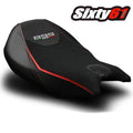 Ducati Panigale 899 Seat Cover 2013-15 Veloce Luimoto Black Red Tec-Grip Suede