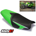 Kawasaki ZX14R ZX14 Seat Cover 2006-2009 2010 2011 Black Green Luimoto Rider