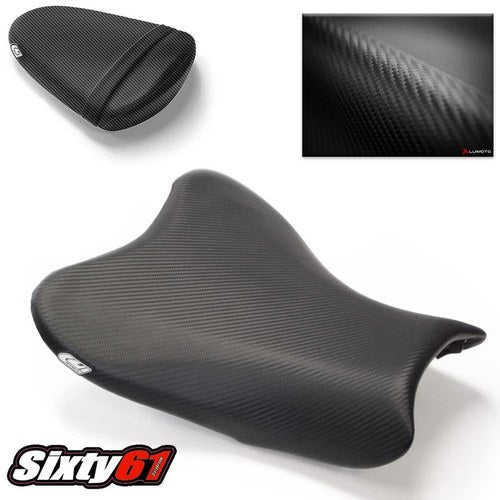 Suzuki Gsxr 1000 Seat Covers 2007 2008 Black Luimoto GSXR1000 Front Rear Carbon