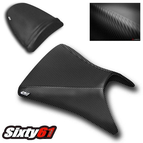 Kawasaki ZX6R Seat Cover 2003 2004 Luimoto Black Front Rear Ninja ZX6R
