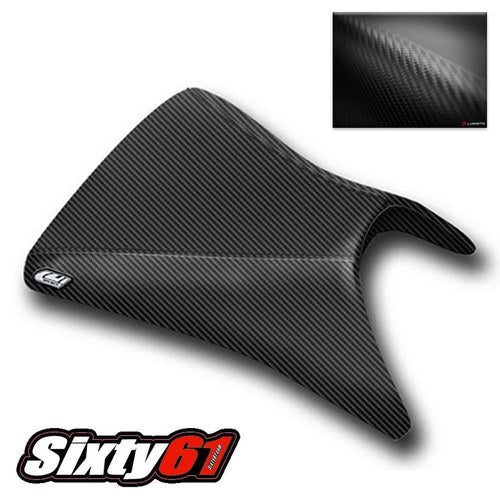 Kawasaki ZX6R Seat Cover 2003 2004 Luimoto Black Front Ninja
