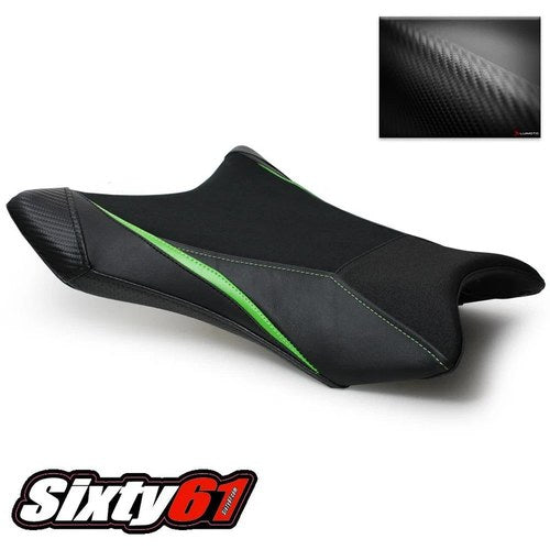 Kawasaki ZX10R Seat Cover 2016-2019 2020 Sport Luimoto Front Green ZX 10R Ninja