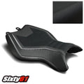 Kawasaki Ninja H2 Seat Cover 2015-2024 2025 2026 Luimoto Black Gray Tec-Grip