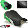 Kawasaki Ninja 250R Seat Covers 2008-2010 2011 2012 Luimoto Front Rear Green