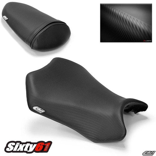 Kawasaki Ninja 250R Seat Covers 2008-2010 2011 2012 Black Luimoto Front Rear