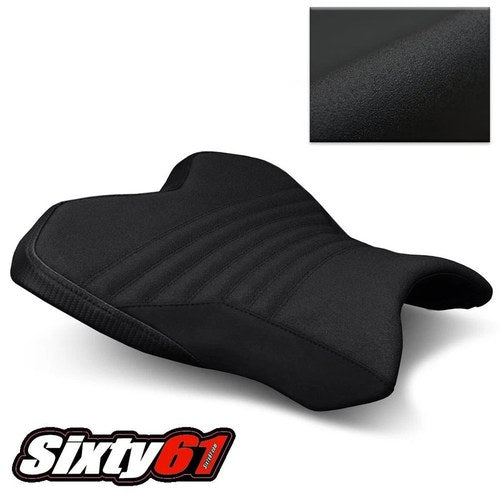 Yamaha R1 Seat Cover 2015-2024 2025 2026 Black Tec-Grip Suede Race Luimoto Front
