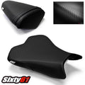 Kawasaki ZX10R Seat Covers 2008 2009 2010 Luimoto Front Rear Black Carbon ZX 10R