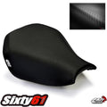 Kawasaki ZX10R Seat Cover 2006 2007 Luimoto Front Black Carbon Ninja ZX 10R