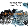 Fairing Bolt Kit Dzus Complete Clip Well Nut Yamaha R1 2015-2019 Quick Release