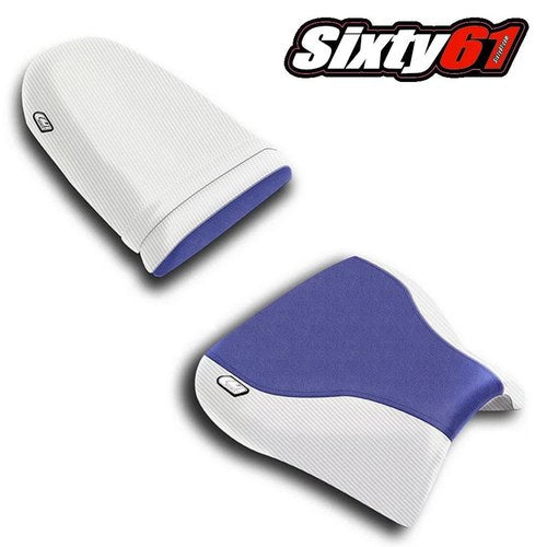 Suzuki Gsxr 600 750 Seat Covers 2001 2002 2003 Luimoto Deep Blue Pearl Carbon
