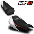 Ducati Panigale 959 Seat Covers 2016-2019 Veloce Luimoto Black White Tec-Grip