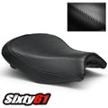 Kawasaki Ninja 650 Z650 Seat Cover 2017-2026 Luimoto Front Black Green Stitch
