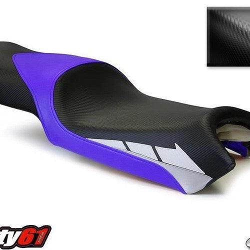 Yamaha FZ6 Seat Cover 2004-2010 2011 Luimoto Front Black Purple Carbon Fiber