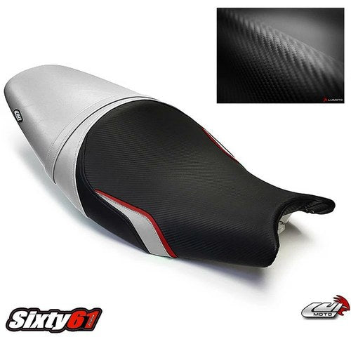Kawasaki ER6F ER6N Ninja 650R 2005-2008 Seat Cover Luimoto Silver Black