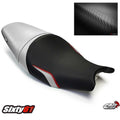 Kawasaki ER6F ER6N Ninja 650R 2005-2008 Seat Cover Luimoto Silver Black