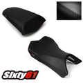 Kawasaki Ninja 1000 Seat Cover 2011-2016 Luimoto Front Rear Black Carbon Fiber