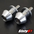 Hayabusa Swingarm Spools Suzuki Polished Silver 1999-2024 2025 2026 Sliders