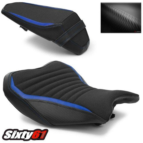 Kawasaki Z900 Seat Covers 2017 2018 2019 Luimoto Front Rear Blue Black Carbon