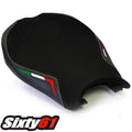 Ducati 848 1098 1198 Seat Cover Gold Stitch 2008-2011 2012 2013 Luimoto Suede
