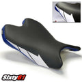 Yamaha R6 Seat Cover 2008-2013 2014 2015 2016 Luimoto Front Blue Sport Black