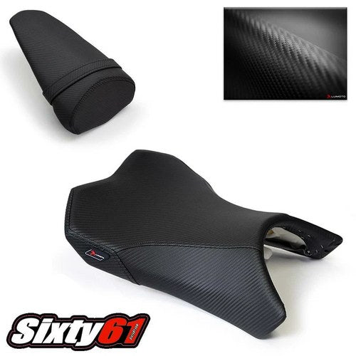 Kawasaki Z1000 Seat Covers 2010 2011 2012 2013 Luimoto Front Rear Black Carbon