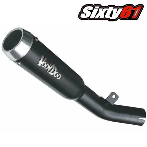 Voodoo Exhaust Gsxr 750 2008-2022 2023 2024 2025 Suzuki Mini Meg Black Steel