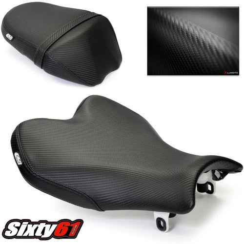 Suzuki Gsxr 1000 Seat Covers 2009-2014 2015 2016 Black Luimoto Front Rear Carbon