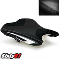 ZX6R Seat Cover 2013-2016 2017 2018 Luimoto Kawasaki Front Black White Suede