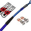 Yamaha YZ125 YZ250 YZ250F YZ450F Front Blue Brake Line 2005 2006 2007 Steel Kit