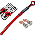 Hayabusa 2013-2021 (ABS) Single Red Extended Rear Caliper Brake Line Extensions