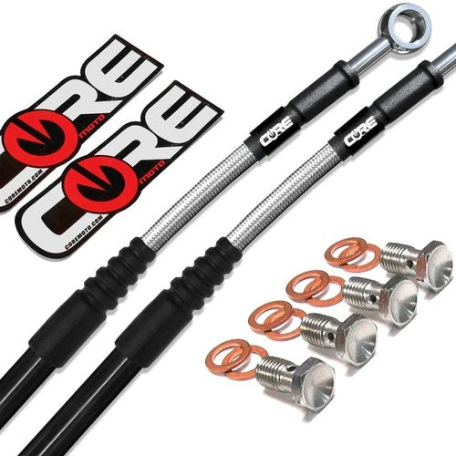 Brake Lines Honda CRF250L (Non-ABS) 2013-2018 Front Rear Stainless Steel Braided