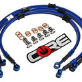 Yamaha R1 Brake Lines 1998-2000 2001 Front-Rear Blue Braided Stainless Steel Kit