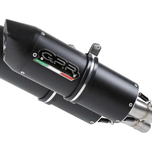 Gpr Exhaust Aprilia Dorsoduro 1200 2011-2016 Pair SlipOn Furore Evo4 Nero DBKllr