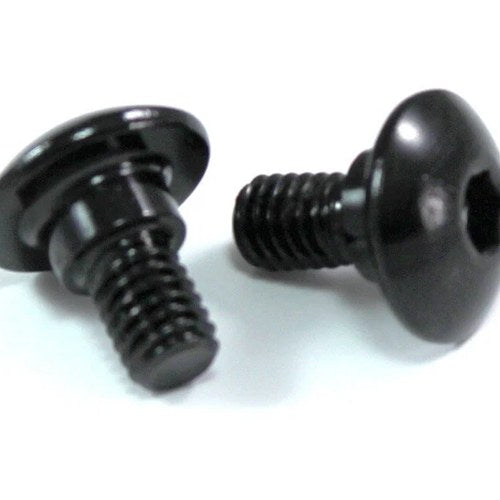 2x Black Aluminium Fairing Bolt m6 x 12mm +4mm Shoulder Step Motorcycle Screw