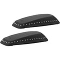 Mustang Saddlebag Lid Covers with Chrome Studs for Harley Touring 14-23