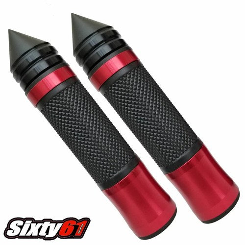 Gsxr 1000 Grips Black Red 2001-2016 2017 2018 2019 2020 2021 Hand Spike Bar Ends