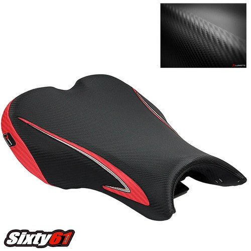 Triumph Daytona 675 Seat Cover 2006-2009 2010 2011 2012 Luimoto Black Red Team