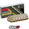 Suzuki Gsxr 600 Gold Black Chain RK X-Ring Xso 150 Link 525 Extended Swingarm
