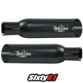 Hayabusa Voodoo Exhaust 2001 2002 2003 2004 2005 2006 2007 Suzuki Black Slip On